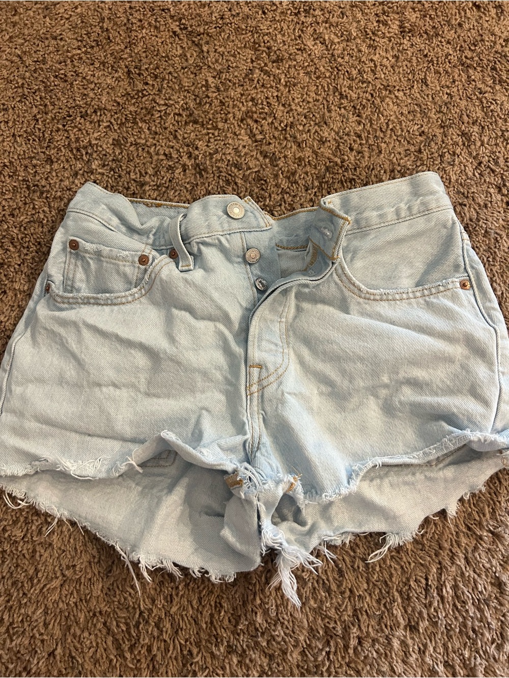 Levi’s 501 button fly shorts size 27 denim